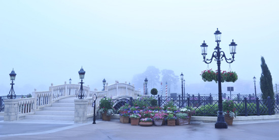 A Foggy Morning at Epcot