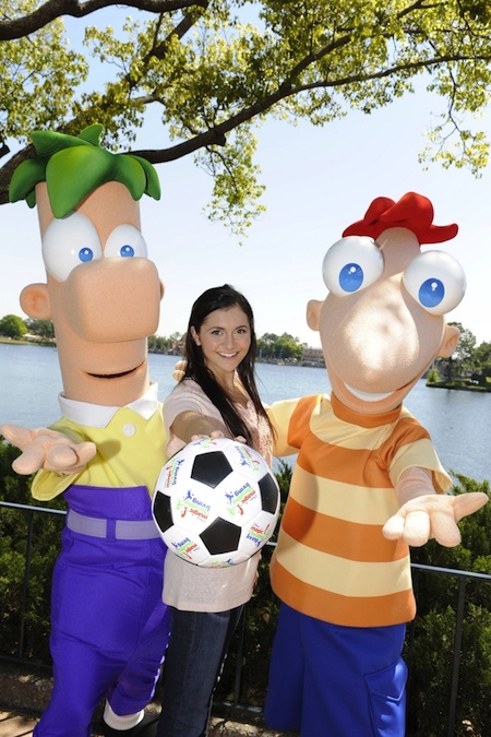 Phineas and Ferb with Disney Channel Star Alyson Stoner at a Disney Magic of Healthy Living Event Phineas and Ferb with Disney Channel Star Alyson Stoner at a Disney Magic of Healthy Living Event