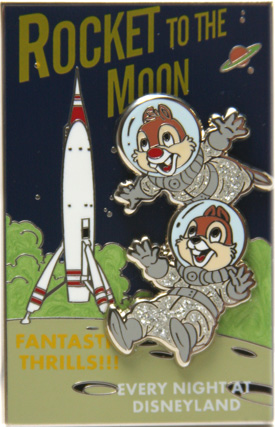 Rocket to the Moon Pin