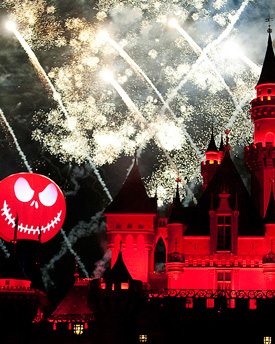 Fireworks at Disneyland Park
