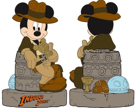 Indiana Jones-Themed Mickey Mouse Bank from Disney Parks Merchandise