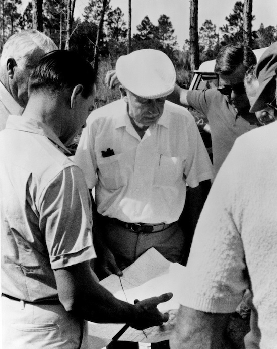 Walt Disney Surveying Land in Central Florida Walt Disney Surveying Land in Central Florida