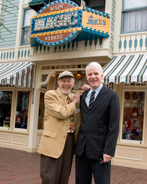 Wally Boag and Steve Martin on Main Street, U.S.A., at Disneyland Park, September 2005 Wally Boag and Steve Martin on Main Street, U.S.A., at Disneyland Park, September 2005