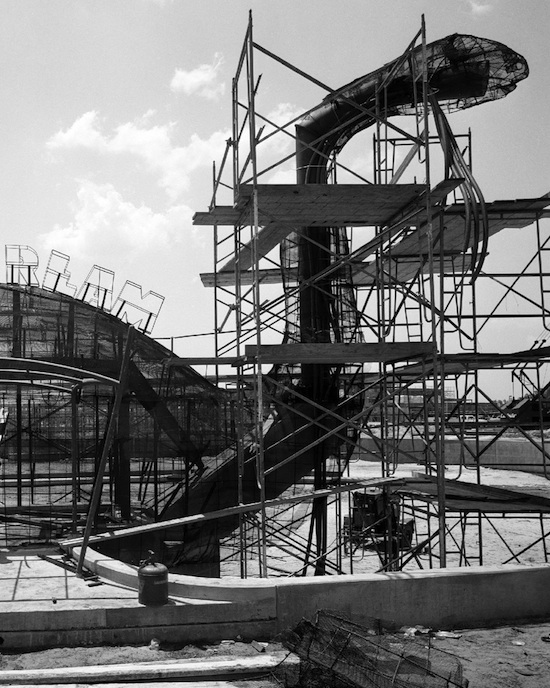Construction on Gertie the Dinosaur at Disney's Hollywood Studios