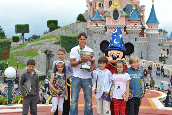 World's No. 1 Tennis Player Rafael Nadal at Disneyland Paris After Winning the French Open