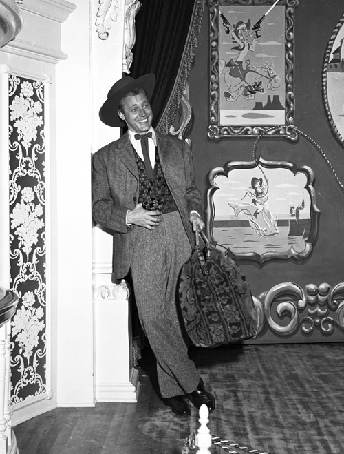 Wally Boag on stage at the Golden Horseshoe, 1958 Wally Boag on stage at the Golden Horseshoe, 1958