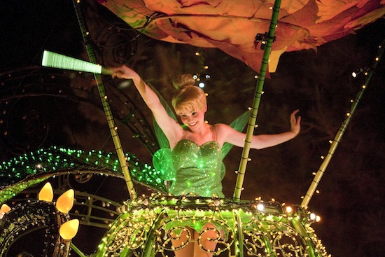 Tinker Bell in the Main Street Electrical Parade