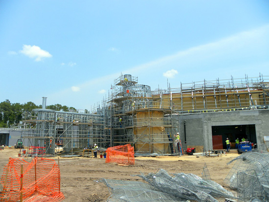 Construction of Under the Sea - Journey of the Little Mermaid Attraction