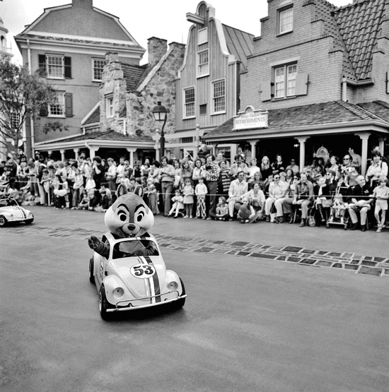 Liberty Square at Magic Kingdom Park During the 1971 Christmas Parade