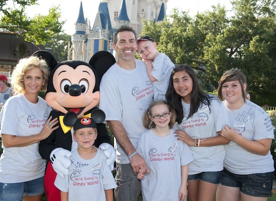 Kurt and Brenda Warner and Children from Warner’s First Things First Foundation at Walt Disney World Resort