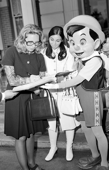 Princess Christina of Sweden at Disneyland Park's City Hall in 1972