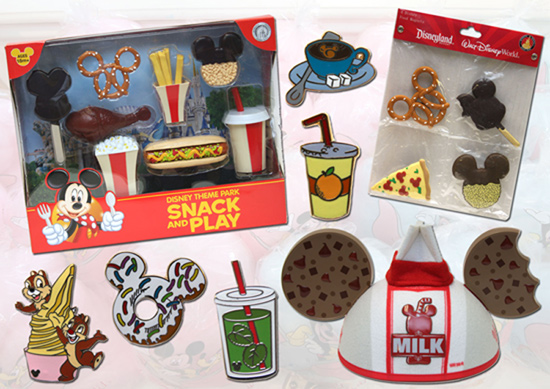 Disney Parks Snack and Play Pin Sets