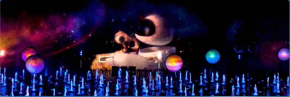 Wall-E in 'World of Color' at Disney California Adventure Park