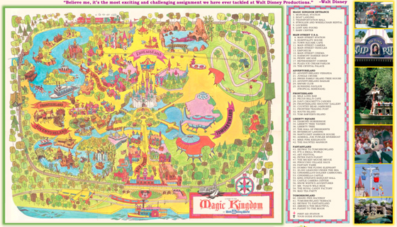Walt Disney World - 40th Anniversary Map