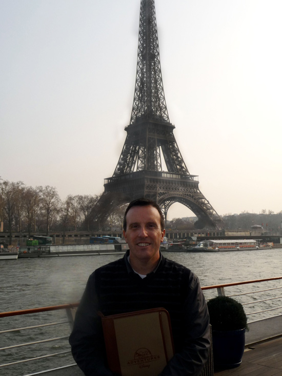 Regional Director of Adventures by Disney, Fred Zappala, in Front of the Eiffel Tower in Paris Regional Director of Adventures by Disney, Fred Zappala, in Front of the Eiffel Tower in Paris
