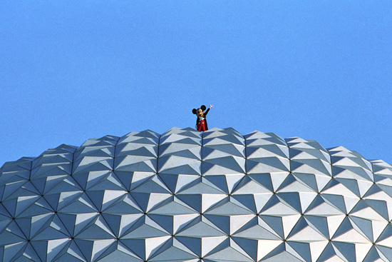 Caption This: Mickey’s View of Epcot Caption This: Mickey’s View of Epcot