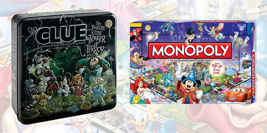 The Twilight Zone Tower of Terror Clue and Disney Theme Park Edition Monopoly Board Games The Twilight Zone Tower of Terror Clue and Disney Theme Park Edition Monopoly Board Games