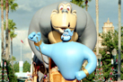 The Genie in Aladdin’s Royal Caravan Parade at Walt Disney World Resort