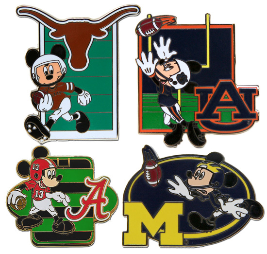 NCAA College Football Disney Pins