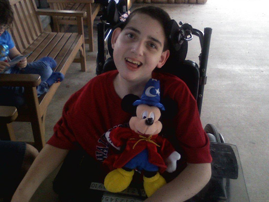 Brandon During One of His 13 Visits to Walt Disney World Resort “Brandon