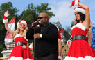 Cee Lo Green performs 'This Christmas' at Magic Kingdom Park.