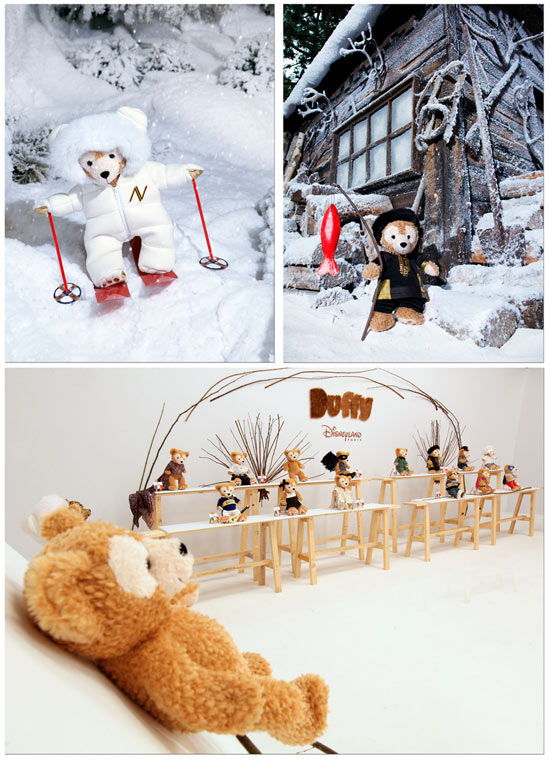 Duffy The Disney Bear Arrives at Disneyland Resort Paris; Designs by Alexandre Vauthier (top left) and Nathalie Garçon (top right) Duffy The Disney Bear Arrives at Disneyland Resort Paris; Designs by Alexandre Vauthier (top left) and Nathalie Garçon (top right)