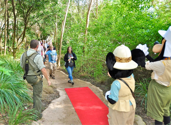 Guests Cassie and Lucas Dillinger from Beaver Falls, Pa., Were First to Walk the Red Carpet Celebrating the Wild Africa Trek’s 15,000th Guest