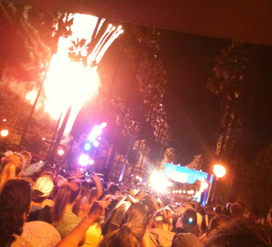 Fireworks for the Inaugural Tinker Bell Half Marathon at the Disneyland Resort