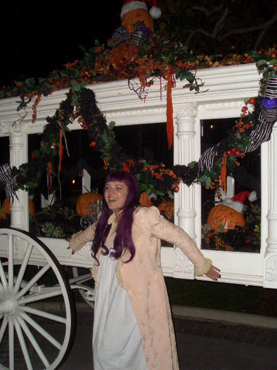 John’s Daughter, Emily, in Front of the Haunted Mansion in Disneyland Park John’s Daughter, Emily, in Front of the Haunted Mansion in Disneyland Park