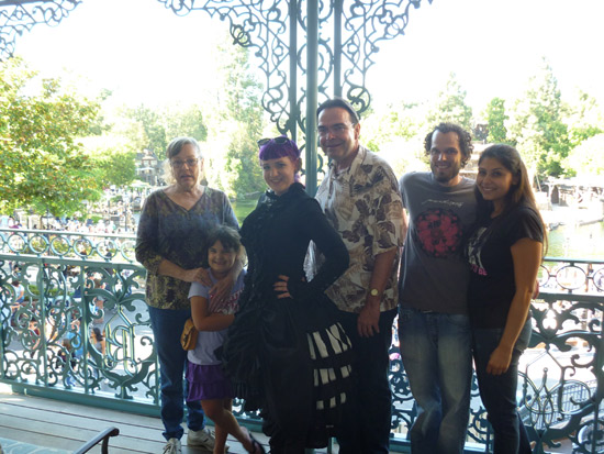 John and His Family on the Balcony of the Disneyland Dream Suite John and His Family on the Balcony of the Disneyland Dream Suite