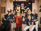 Nate Shows Off His Pirates League Makeover with Some Fellow Cast Members