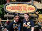 Nate experiences Walt Disney’s Enchanted Tiki Room with a pal.