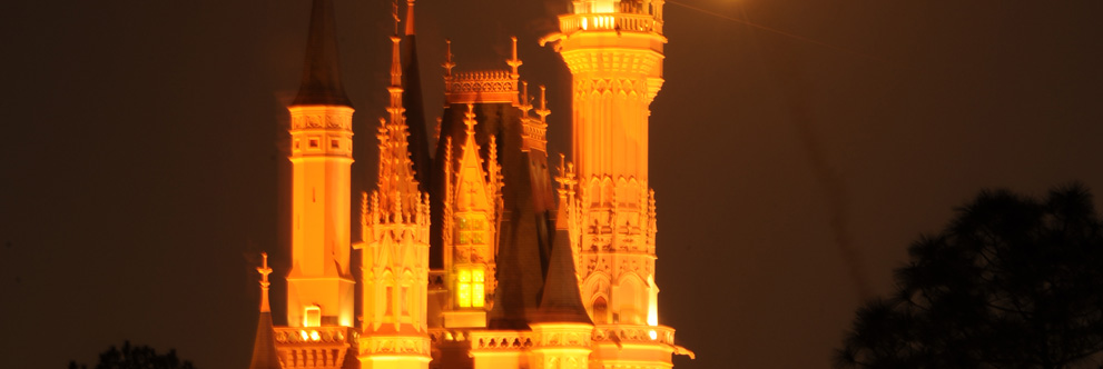 Cinderella Castle in Golden Light