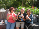 Having a Dole Whip with friends.