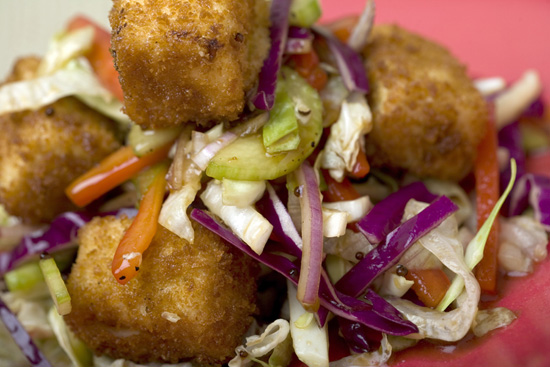 Crispy Tofu Salad, A Quick-Service Vegeterian Meal at Tangaroa Terrace - Casual Island Dining at Disneyland Resort Crispy Tofu Salad, A Quick-Service Vegeterian Meal at Tangaroa Terrace - Casual Island Dining at Disneyland Resort