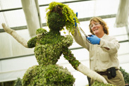 Cinderella's Hair is Perfectly Coiffed for Her Debut at the Epcot International Flower and Garden Festival.