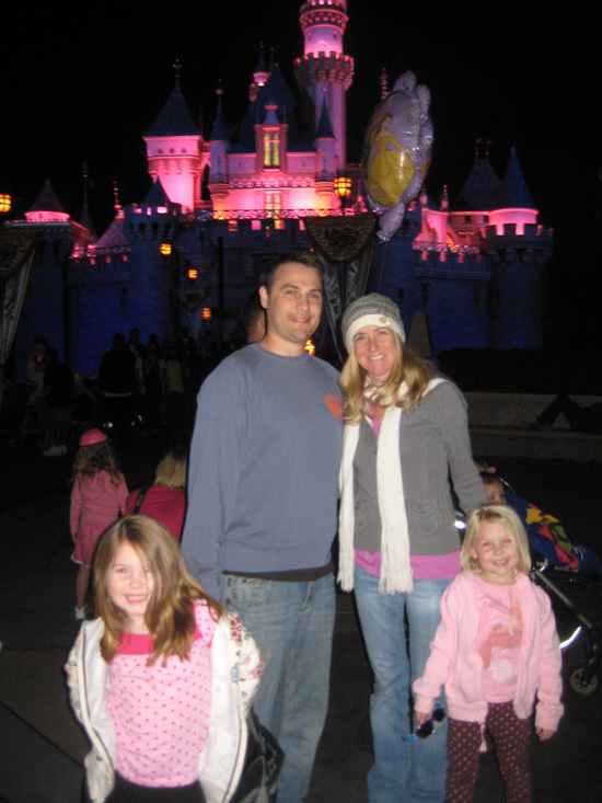 Moms Panelist Ari Krell with His Family at Disneyland Park “Moms