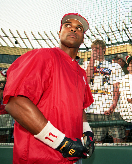 Reds Shortstop Barry Larkin at Disney's Wide World of Sports Grand Slam Opening “Reds