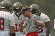 Tampa Bay Buccaneers Training Camp marks the first NFL preseason training camp in the history of Disney’s Wide World of Sports. The Bucs’ new era under first-year head coach Jon Gruden started at Disney and ended in January 2003 with a Super Bowl title in San Diego. The Bucs conducted joint practices on Aug. 9-10 with the Miami Dolphins (incl. Ricky Williams, Jason Taylor and Zack Thomas) in the outfield of the baseball stadium. The joint practices attracted a stadium record 12,550 fans.