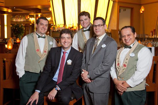 Philippe Tosques, General Manager of Napa Rose, with Restaurant Manager Eric Quezada and Bartenders Matt Ellingson, Ryland Brown and Joe Monje Philippe Tosques, General Manager of Napa Rose, with Restaurant Manager Eric Quezada and Bartenders Matt Ellingson, Ryland Brown and Joe Monje