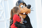 Goofy's Darth Vader Outfit Can't Fool this Youngling. She Knows He's Lovable at Heart