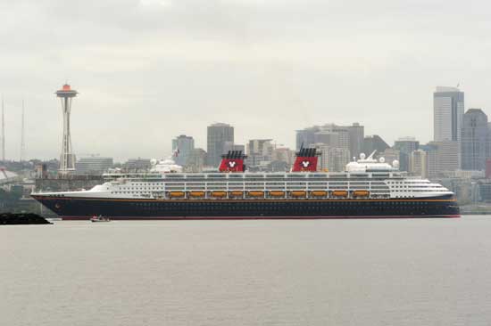 Disney Wonder Departs from Seattle on a 7-day Alaskan Voyage