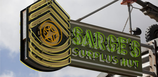 Sarge’s Surplus Hut in Cars Land, Opening June 15 at Disney California Adventure Park “Sarge’s