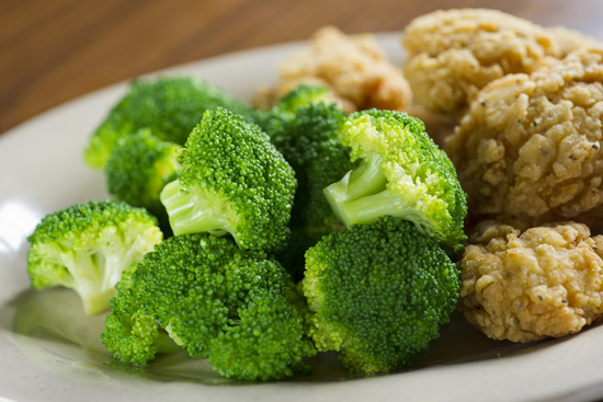 Fresh Broccoli with Chicken Breast Nuggets from Columbia Harbour House at Magic Kingdom Park “Fresh