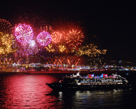 Fireworks Greet the Disney Magic as it Arrives to Barcelona for the First Time in 2007