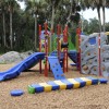 The playground was built in less than six hours!