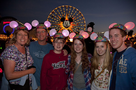Disney Parks Blog Readers at the ‘Glow With the Show’ Meet-Up at Disney California Adventure Park Disney Parks Blog Readers at the ‘Glow With the Show’ Meet-Up at Disney California Adventure Park