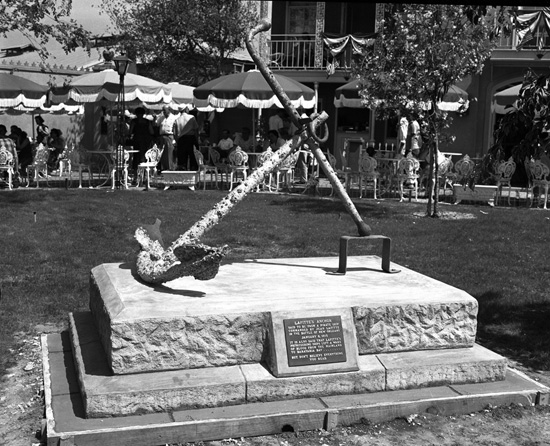 Lafitte's Anchor in Frontierland at Disneyland Park in 1955 Lafitte's Anchor in Frontierland at Disneyland Park in 1955