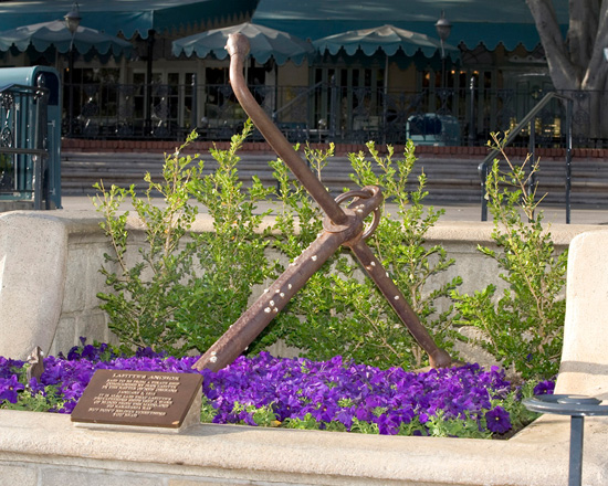 Lafitte's Anchor Now Sits in New Orleans Square Along the Banks of the Rivers of America at Disneyland Park Lafitte's Anchor Now Sits in New Orleans Square Along the Banks of the Rivers of America at Disneyland Park