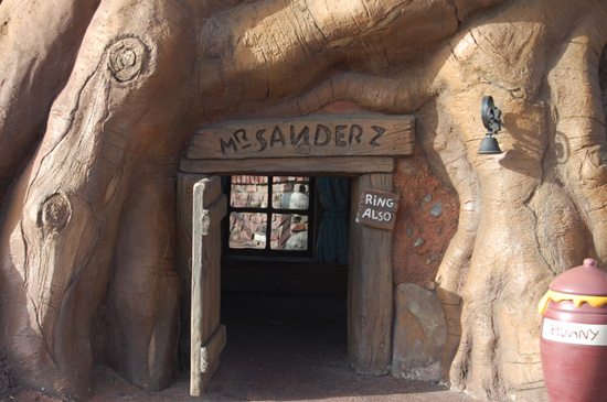 The Door of Pooh's Home in Magic Kingdom Park The Door of Pooh's Home in Magic Kingdom Park